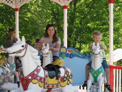 Carousel Ride with Michela